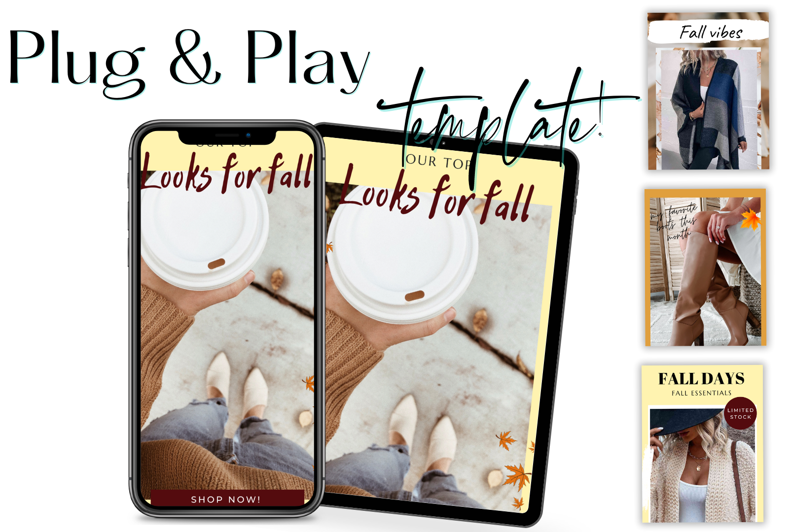 Autumn Leaves Inspired Template - Boutique Marketing Studio