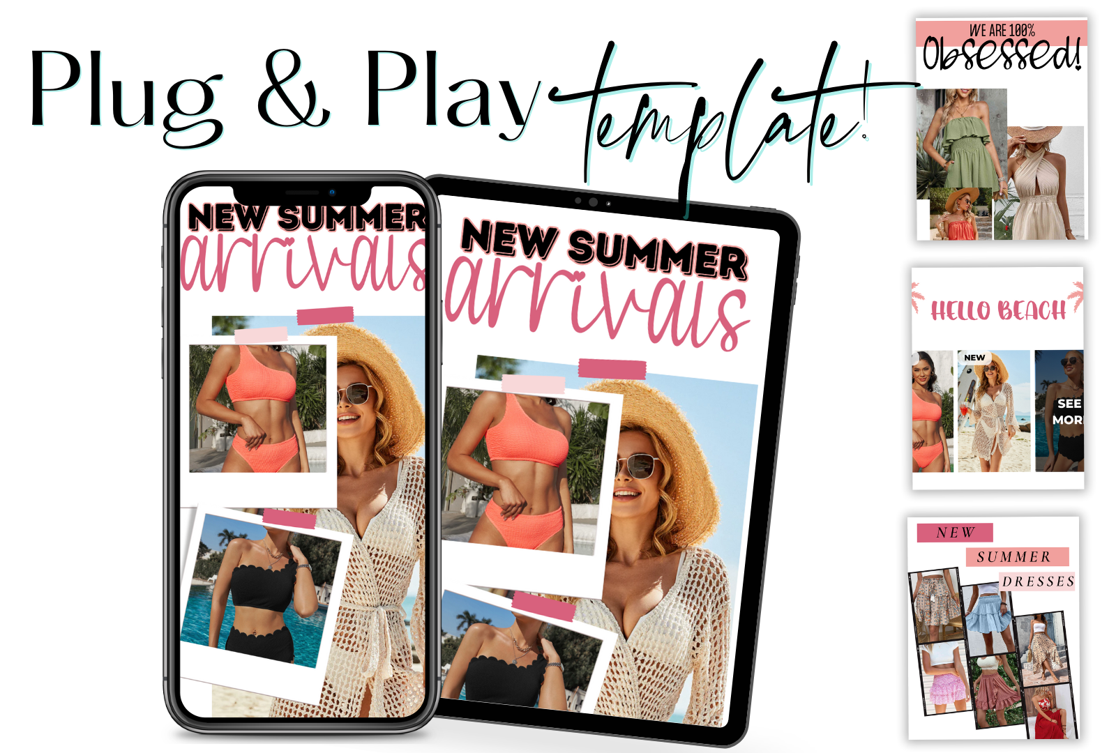 Champagne Summers Inspired Template - Boutique Marketing Studio