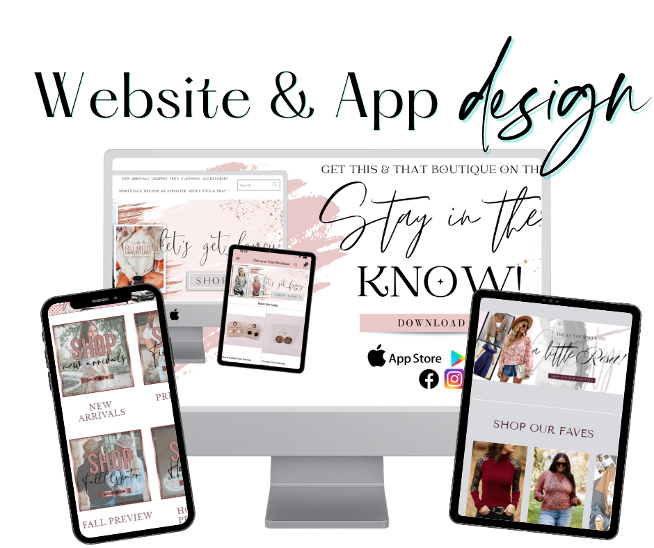 Website & App Design/Maintenance - Boutique Marketing Studio