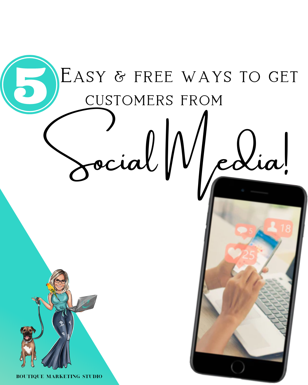 5 Easy & Free ways to get customers from Social Media!