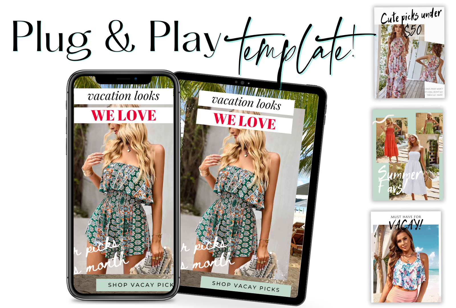 Vacation Ready Inspired Template - Boutique Marketing Studio