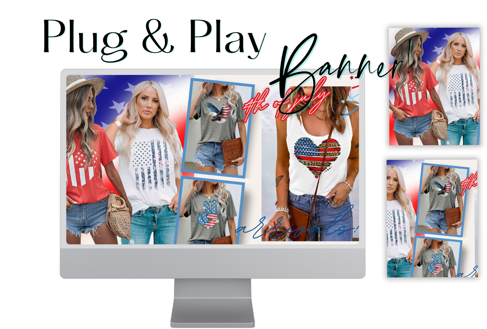 4th of July GIF Inspired Banner - Boutique Marketing Studio